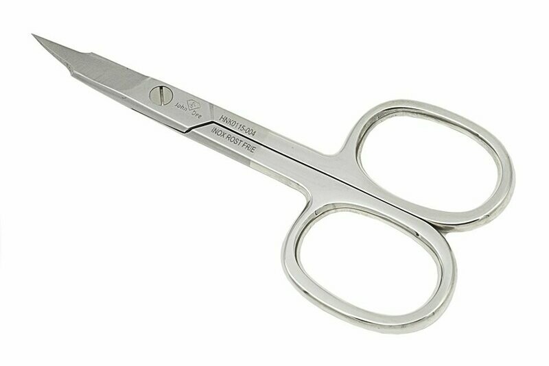 Nagelschere KOMBI | Nagel- und Hautschere | Turmspitze | Microgezahnt | Gebogene Schneide | 9cm