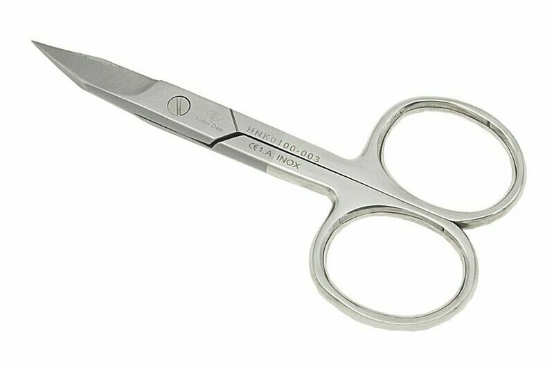 Nagelschere KOMBI LARGE | Nagel- und Hautschere | Microgezahnt | Turmspitze | Gebogene Schneide | 9,5cm