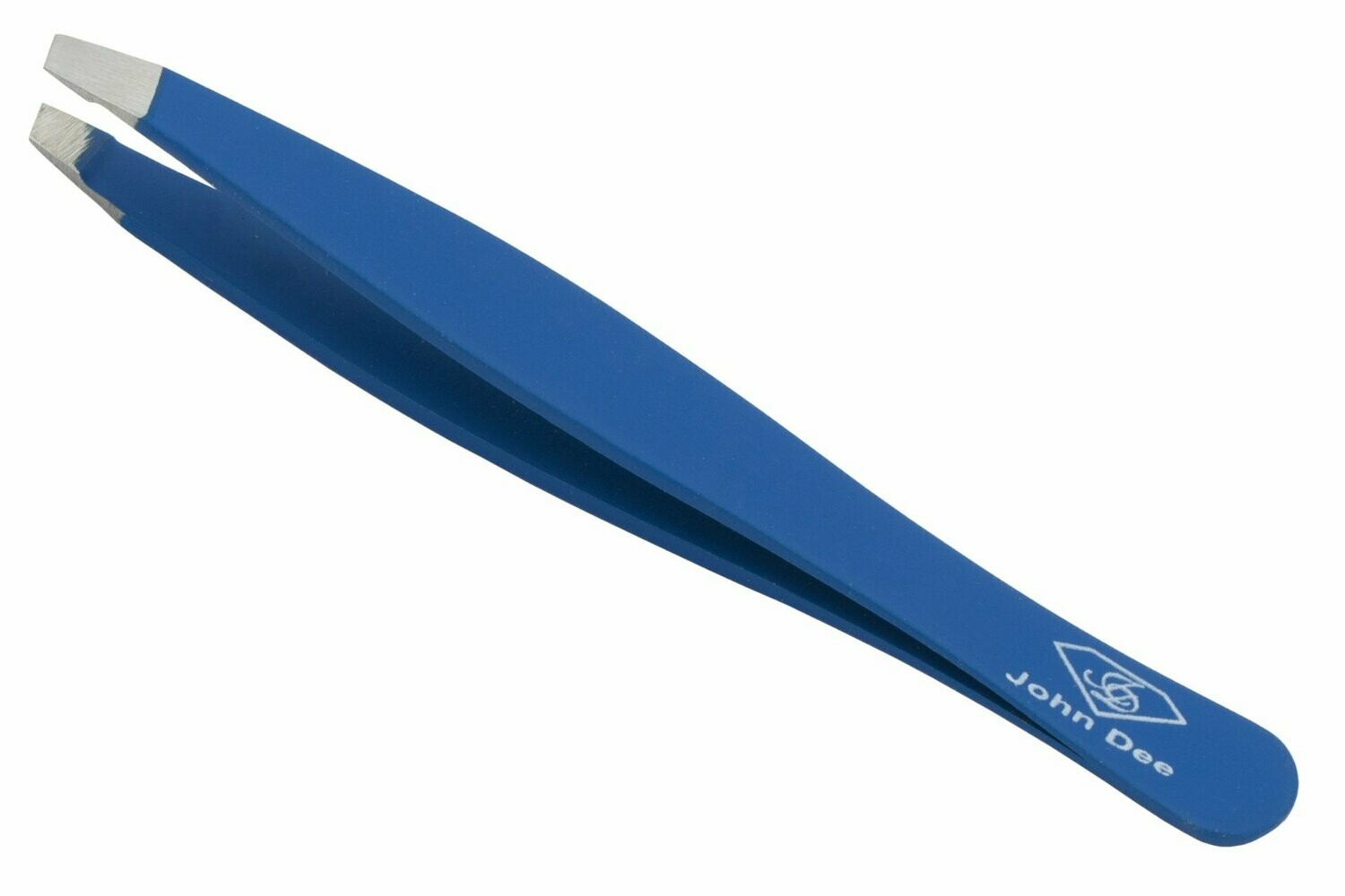 Haarzupfpinzette BLUE | Schräg | 9cm 