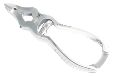 Nagelzange STRONG  | MINI | Mit doppelter Übersetzung | Gebogene Schneide | Gesamtlänge 12cm