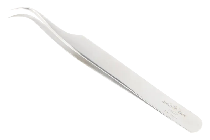 Uhrmacherpinzette / Modellbaupinzette / Zeckenpinzette | Rund gebogen | 11,5cm
