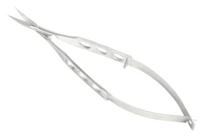 Microschere / Gebogene Schneide / Gesamtlänge 11,5cm