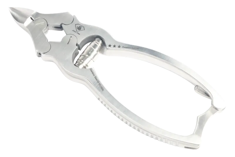 Nagelzange STRONG | Mit doppelter Übersetzung  | Gebogene Schneide | Gesamtlänge 15cm | Schneide 20mm