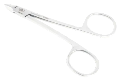 Nagelzange-Eckenzange | Scherenform | Gewölbte Schneide | Gesamtlänge 10cm | Schneide 10mm