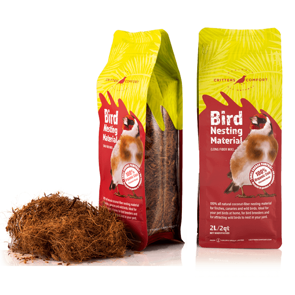 Bird Nesting Bedding Material
Natural, Coconut Fibre Bedding Box Of 25