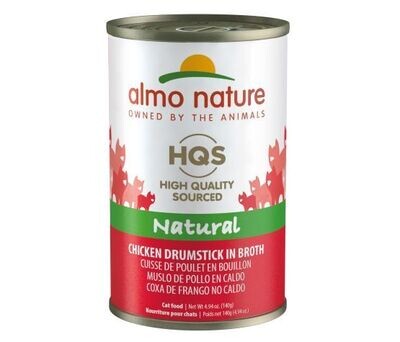 Almo Nature HQS Natural Cat Chicken Drumstick In Broth 140gr
