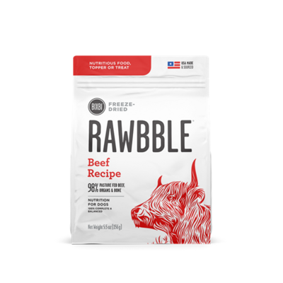 Bixbi Rawbble Freeze Dried Dog Food - Beef Recipe