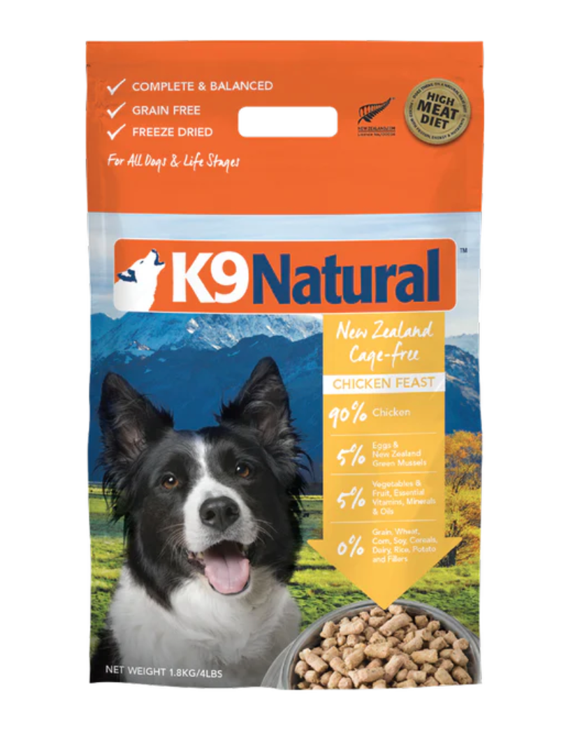 K9 Natural Dog Freeze Dried Food Chicken Feast 1.8kg