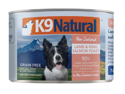 K9 NAT Dog Wet Food Lamb&King Salmon 6oz