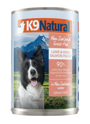 K9 NAT Dog Wet Food Lamb& King Salmon 13oz