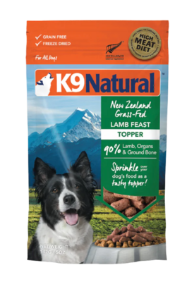 K9 Natural Dog Freeze Dried Food Lamb Topper 142g