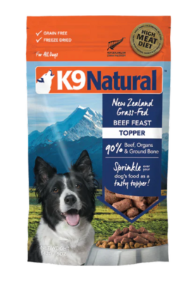 K9 Natural Dog Freeze-dried Beef Topper 142g