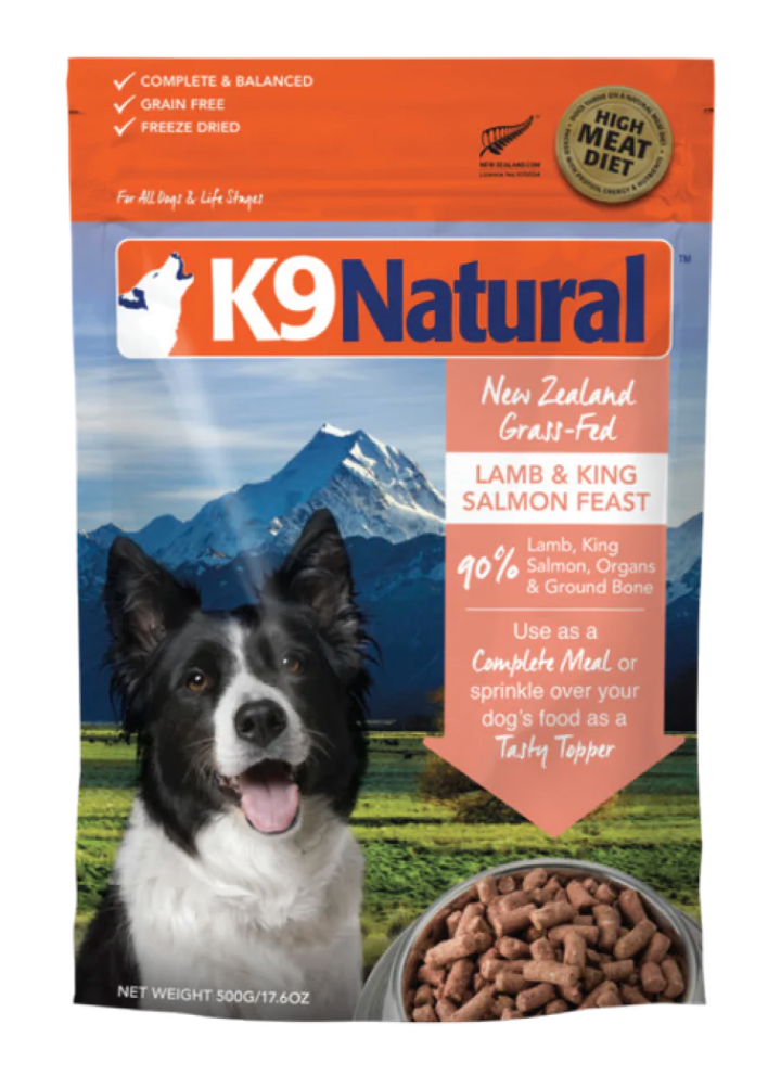 K9 Natural Dog Freeze Dried Food Lamb&Salmon Feast 500g