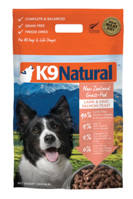 K9 Natural Dog Freeze Dried Food Lamb&Salmon Feast 1.8kg