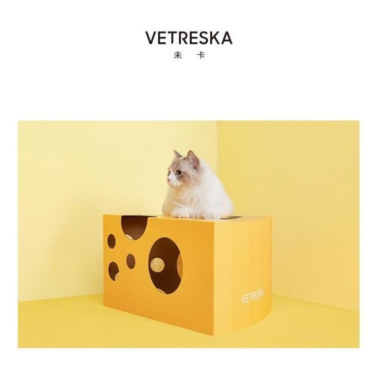 Vetreska cheese cat bed scratchers