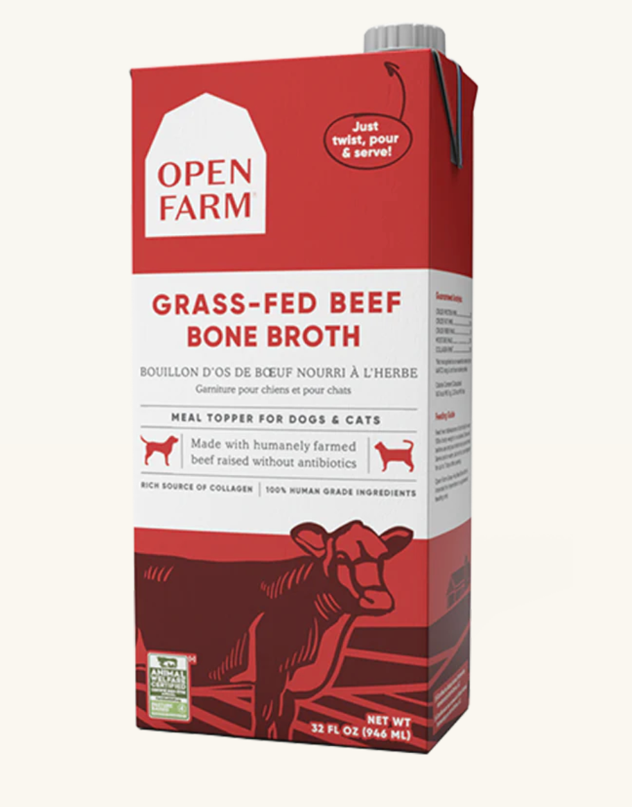Open Farm Grass Fed Beef Bone Broth 32oz