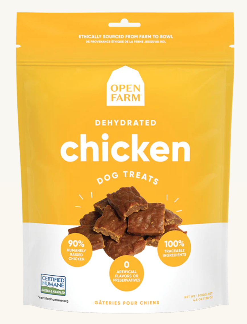 Open Farm Dehydrated Chicken Dog Treat 4.5oz