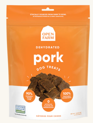Open Farm Dehydrated Pork Dog Treat 4.5oz