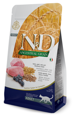 Farmina N&D Ancestral Low Grain Cat Dry Food Lamb & Blueberry
