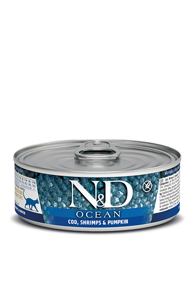 Farmina N&D Ocean Cat Food Canned Cod Shirmp & Pumpkin