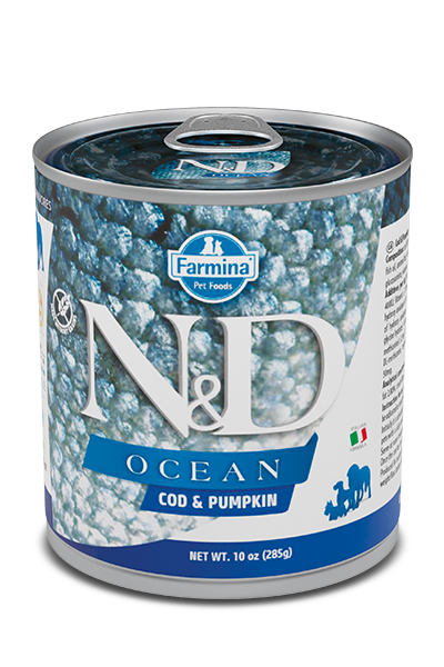 Farmina N&D Ocean Dog Food Canned Codfish & Pumpkin