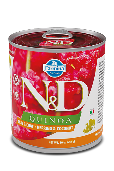 Farmina N&D Quinoa Dog Food Canned Skin & Coat Herring & Coconut