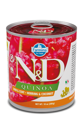 Farmina N&D Quinoa Dog Food Canned Skin & Coat Herring & Coconut
