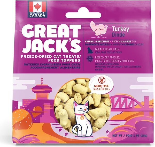 Great Jack's Turkey Freeze-Dried Grain-Free Cat Treat