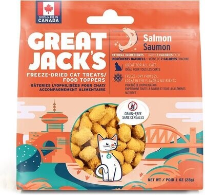 Great Jack's Salmon Freeze-Dried Grain-Free Cat Treat 85g