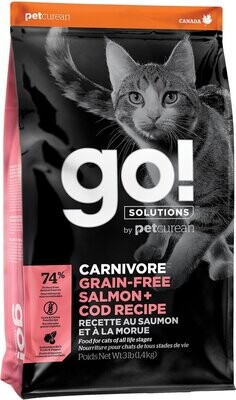 GO! Cat Dry Carnivore Salmon + Cod 16lb