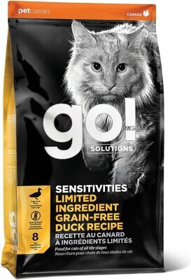 Go! Cat Dry Sensitivities Duck Recipe 16lb
