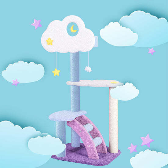 Bow Bow Dow Dow Meow Moonlight Cat Tree (110 cm)