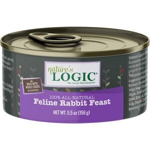 Natures Logic Feline Wet Rabbit Cat Wet Food 5.5oz