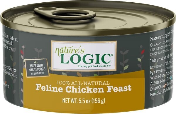 Natures Logic Feline Wet Chicken Feast 5.5oz