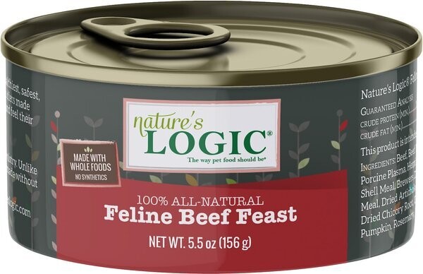 Natures Logic Feline Wet Beef Feast 5.5oz