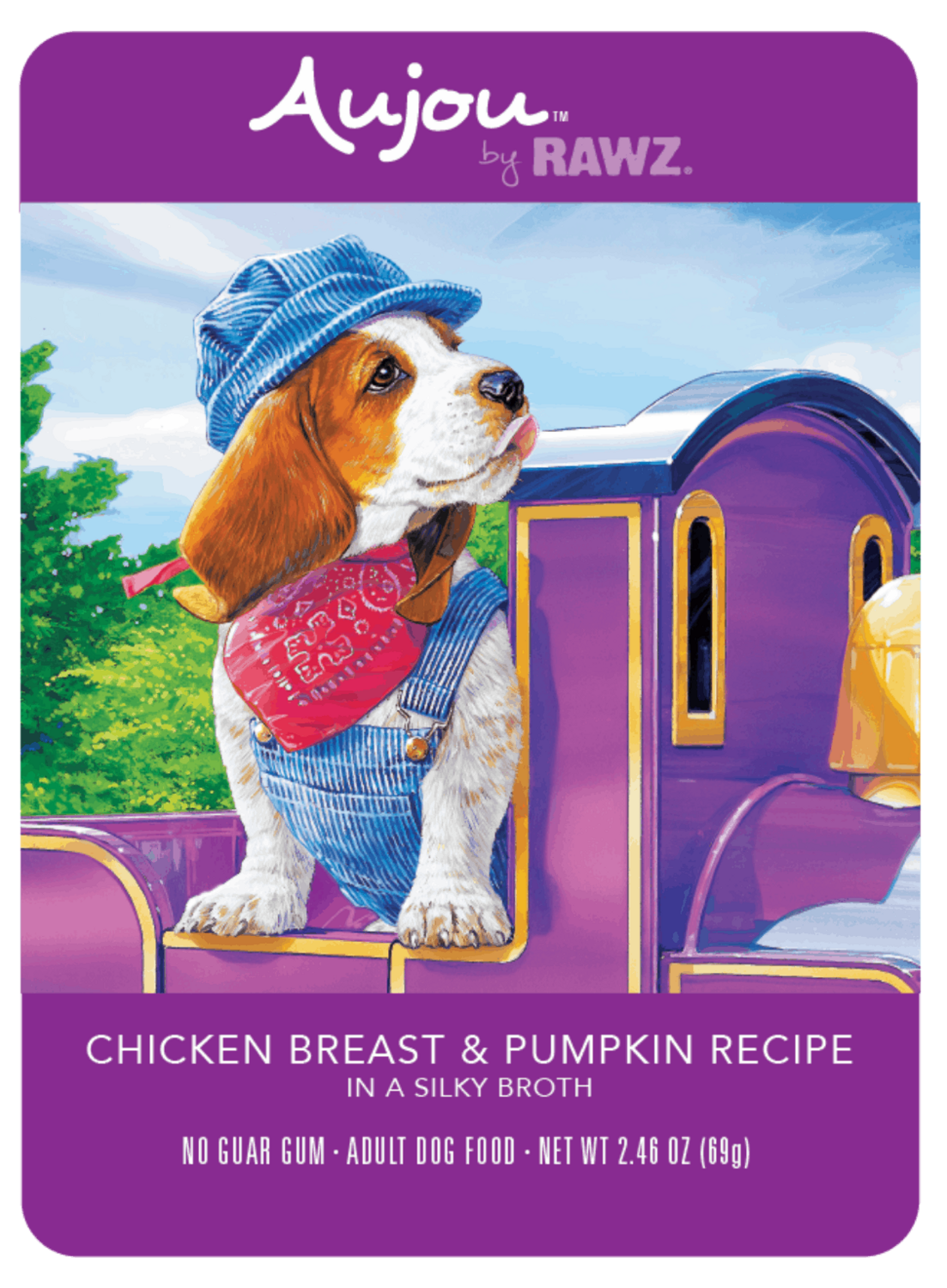 Rawz Aujou Dog Chicken Breast & Pumpkin Recipe 2.46oz/69g