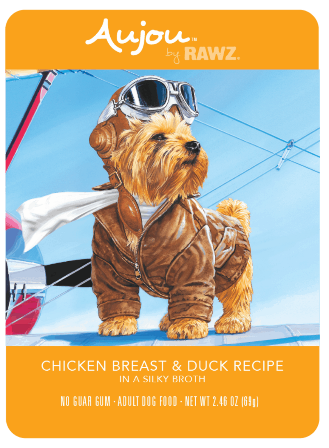 RAWZ Aujou Dog Chicken Breast & Duck Recipe 2.46oz