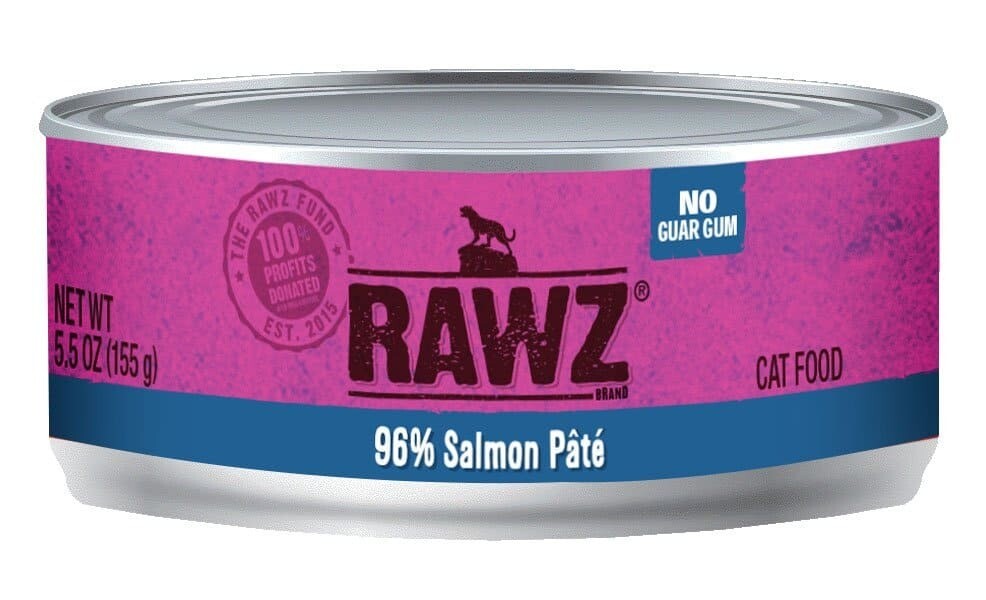 RAWZ Cat 96% Salmon Pate Cat Wet Food 5.5oz