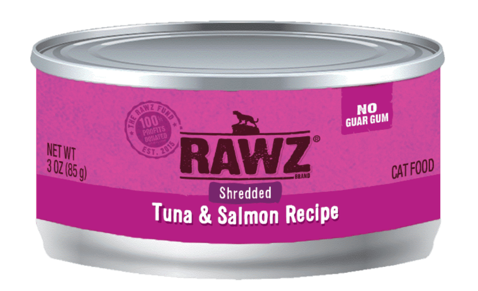 Rawz Cat Shredded Tuna & Salmon Recipe Cat Wet Food 3oz