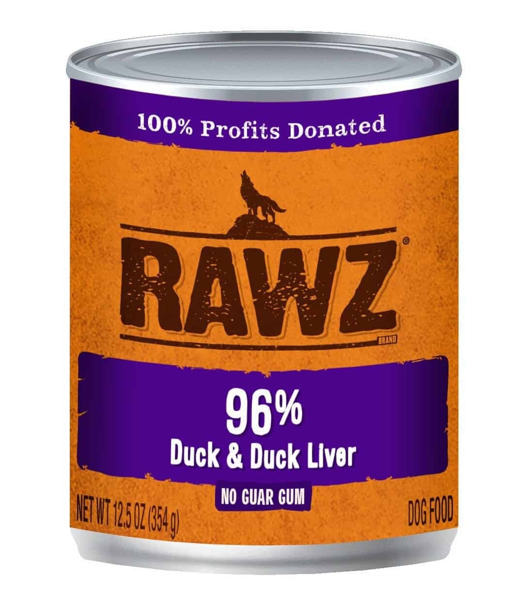 Rawz Dog 96% Duck & Duck Liver 12.5oz