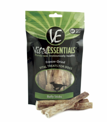 Vital Essentials Bully Sticks Freeze-Dried Grain Free Dog Treats 5pcs