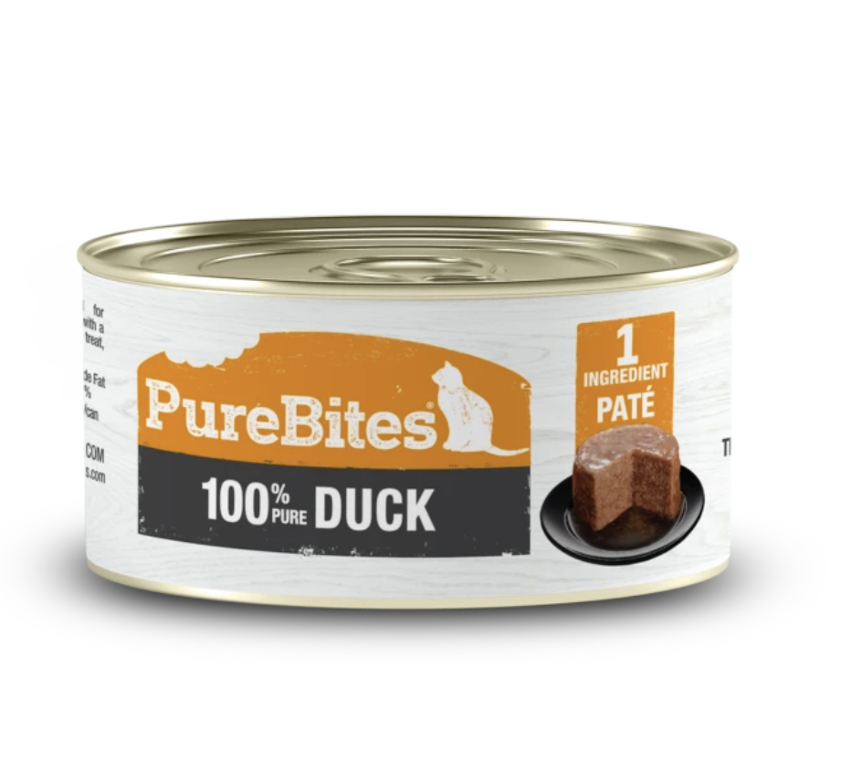 Purebites 100% Pure Duck Pate For Cat 2.5oz