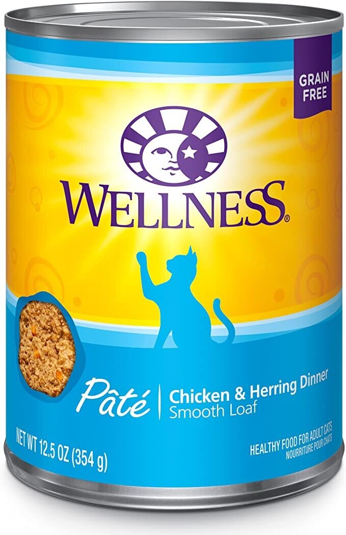 Wellness Can Cat Grain Free chicken&herring 12.5oz