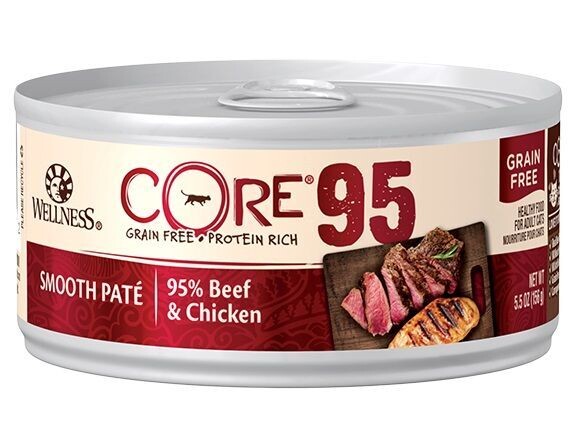 Wellness Can Cat Core 95% Beef & Chicken 5.5oz