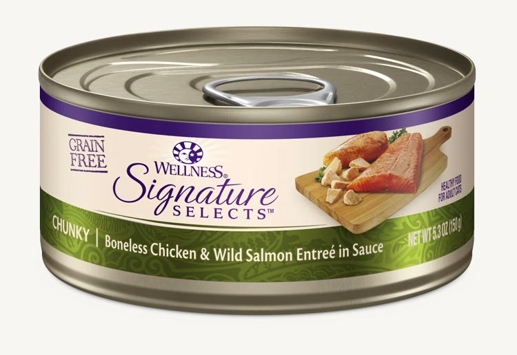 Wellness Core Signature Selects Chunky Chicken & Salmon Cat Wet Food 5.3oz