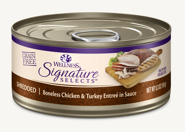 Wellness Core Signature Selects Shredded Chicken& Turkey Cat Wet Food 5.3oz