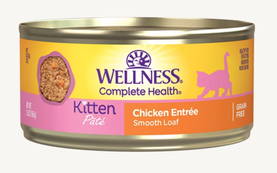 Wellness Cat Kitten Chicken Paté Cat Wet Food 3oz
