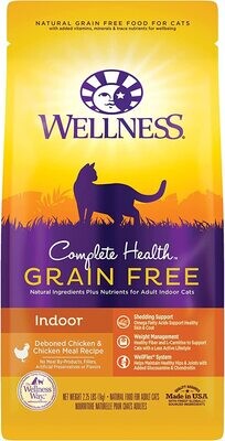 Wellness Complete Health Grain Free Indoor Health Chicken 2.25lb Cat Dry Food
