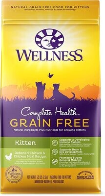 Wellness Complete Health Grain Free Kitten Chicken 2.25lb Cat Dry Food