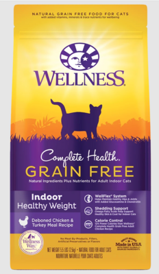 Wellness Complete Health Grain Free Indoor Health Weight Chicken 2.25lb Cat Dry Food